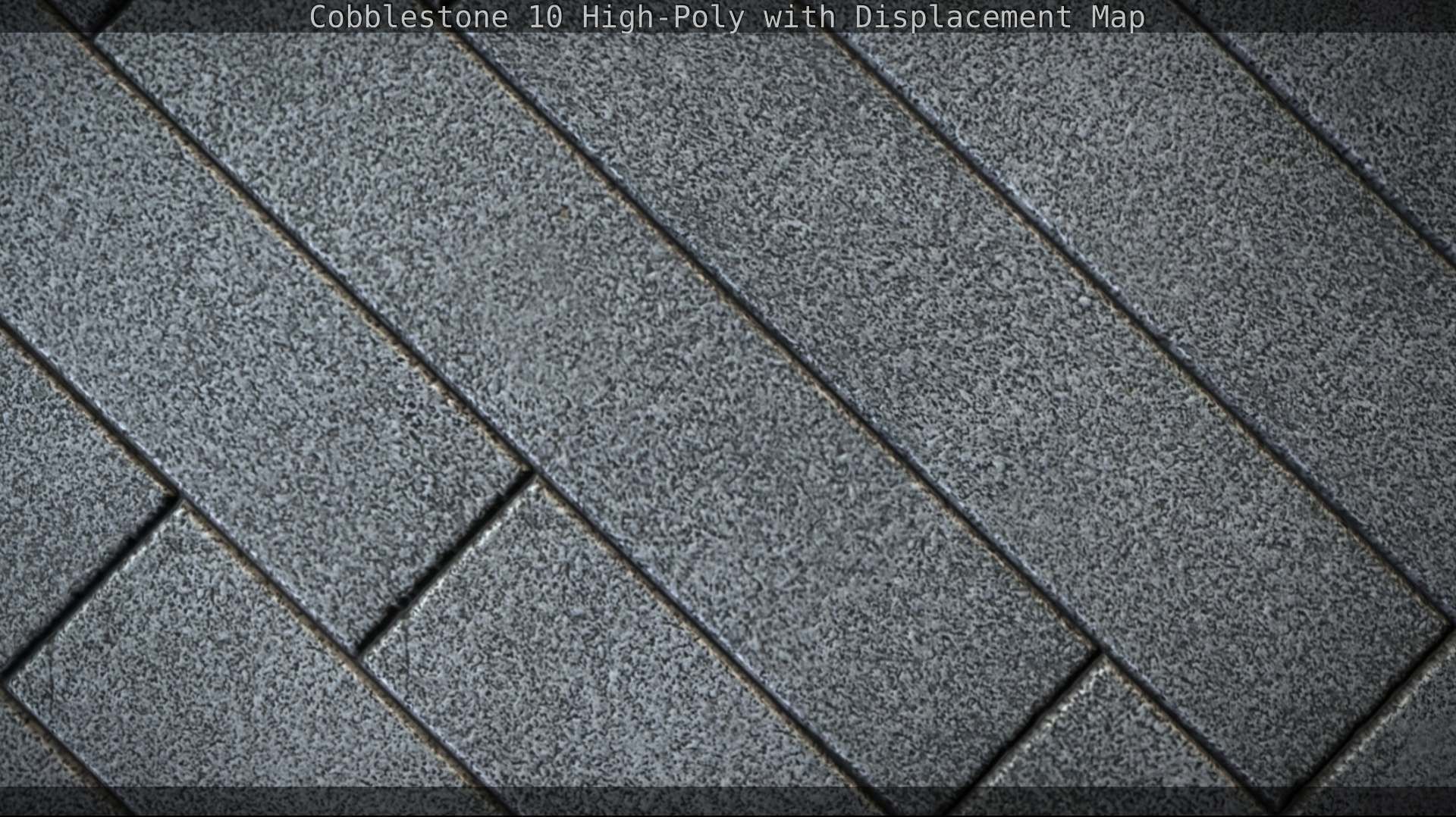 Cobblestone 10 High-Poly with Displacement Map Texture_126