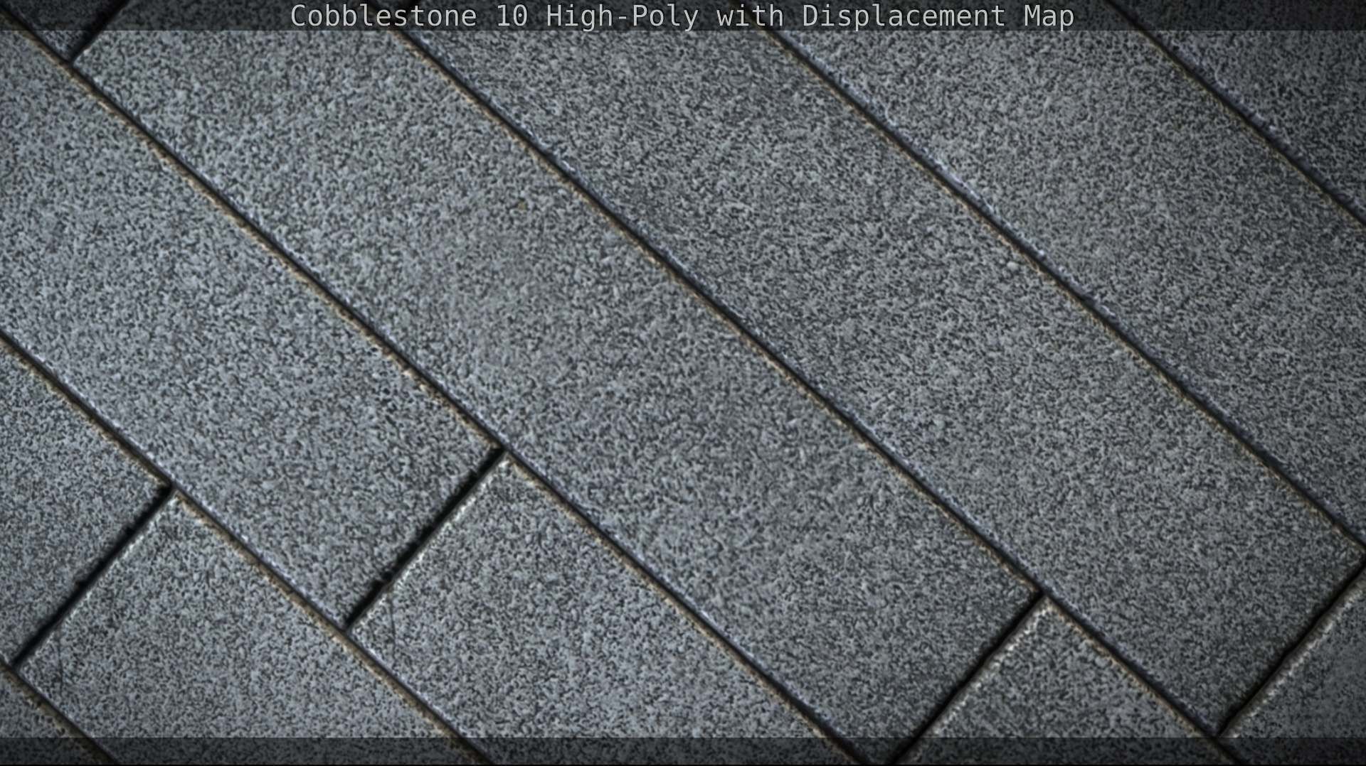 Cobblestone 10 High-Poly with Displacement Map Texture_125