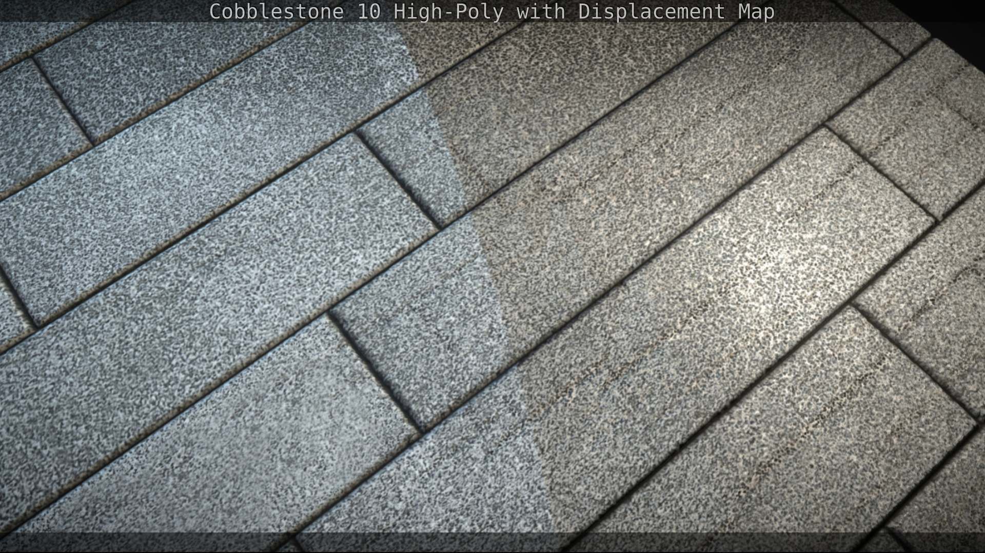 Cobblestone 10 High-Poly with Displacement Map Texture_52