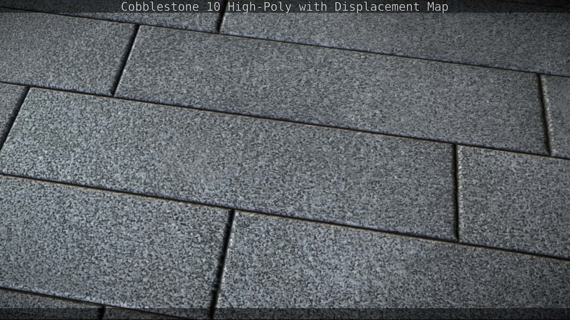 Cobblestone 10 High-Poly with Displacement Map Texture_124