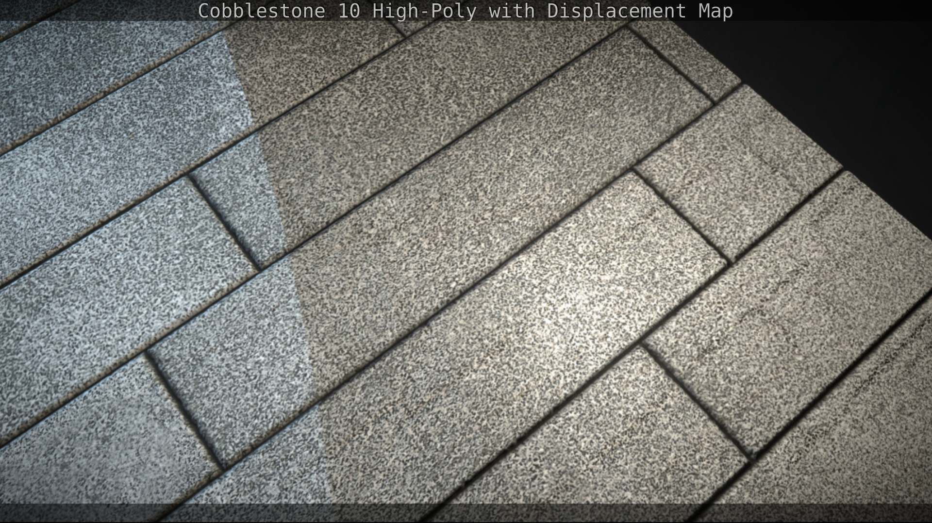 Cobblestone 10 High-Poly with Displacement Map Texture_53