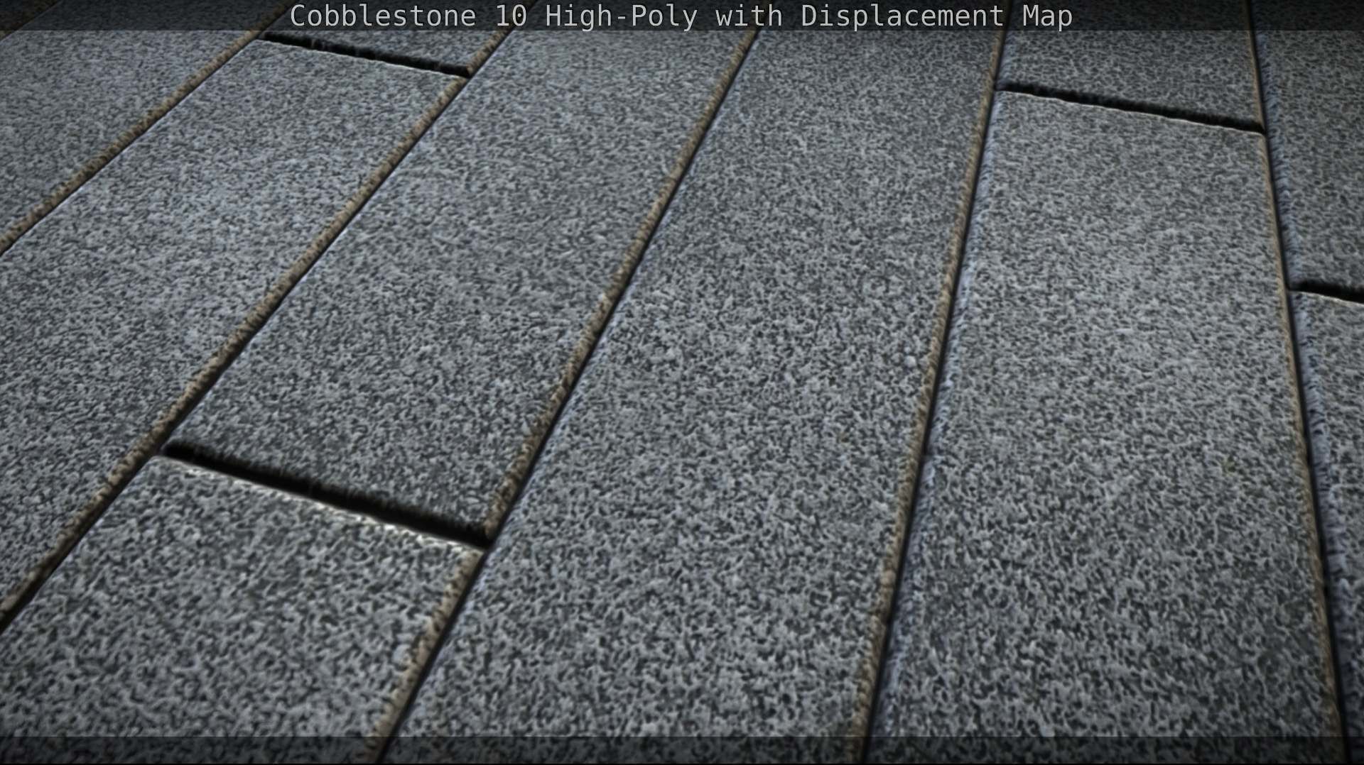 Cobblestone 10 High-Poly with Displacement Map Texture_109