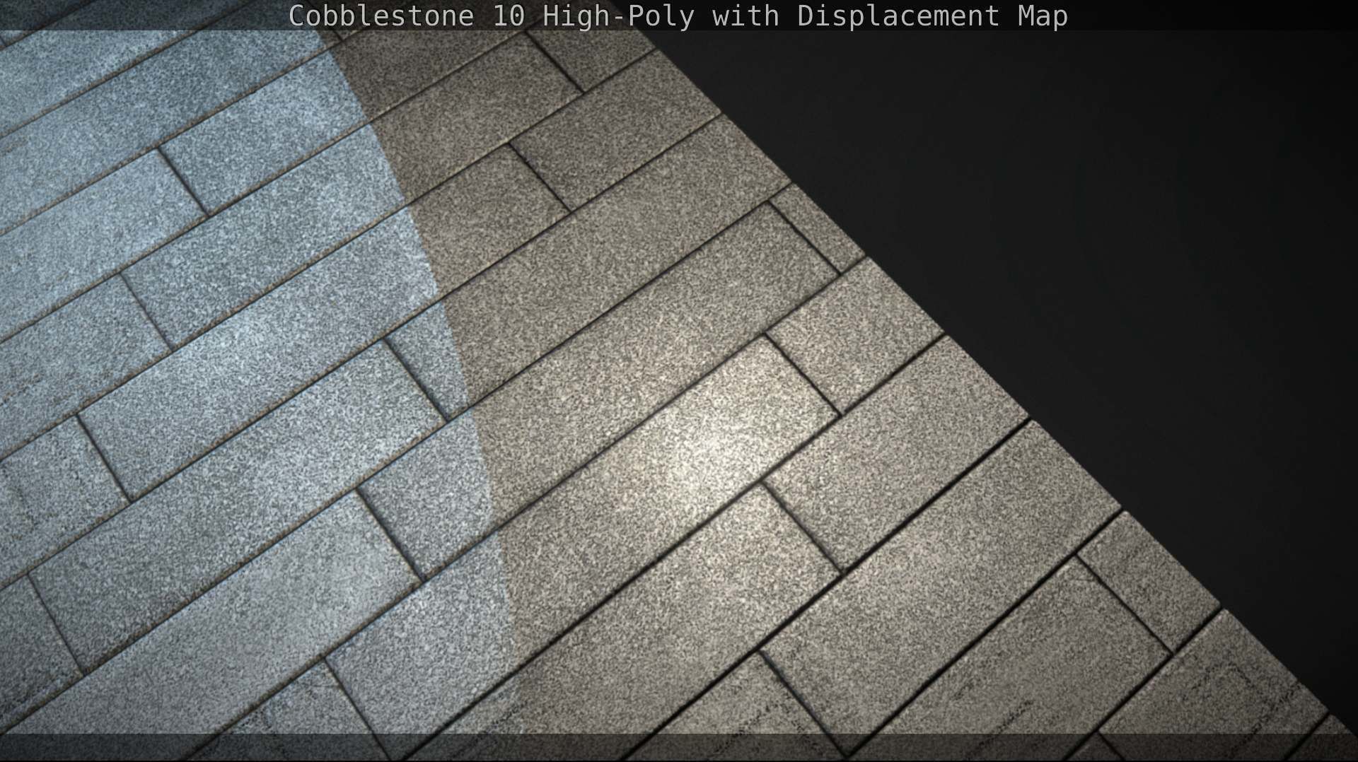 Cobblestone 10 High-Poly with Displacement Map Texture_56