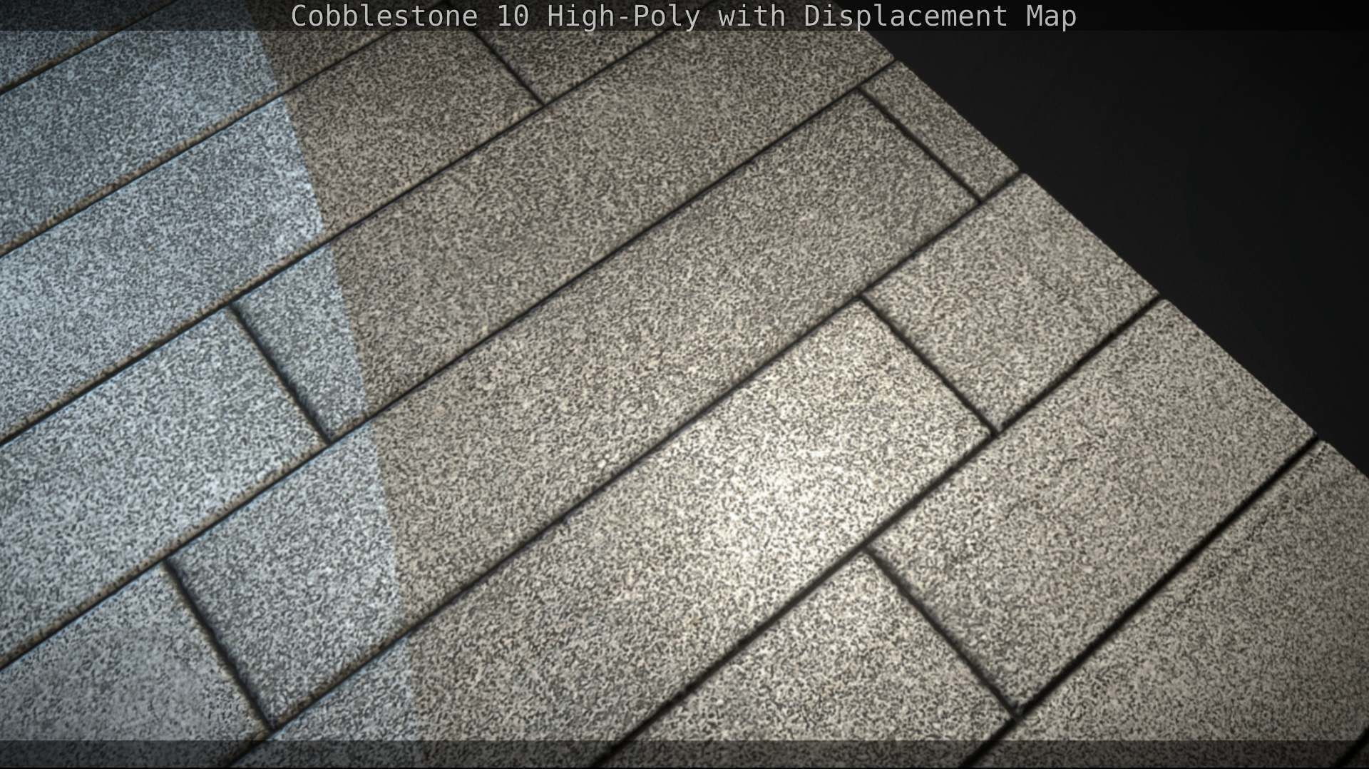 Cobblestone 10 High-Poly with Displacement Map Texture_54