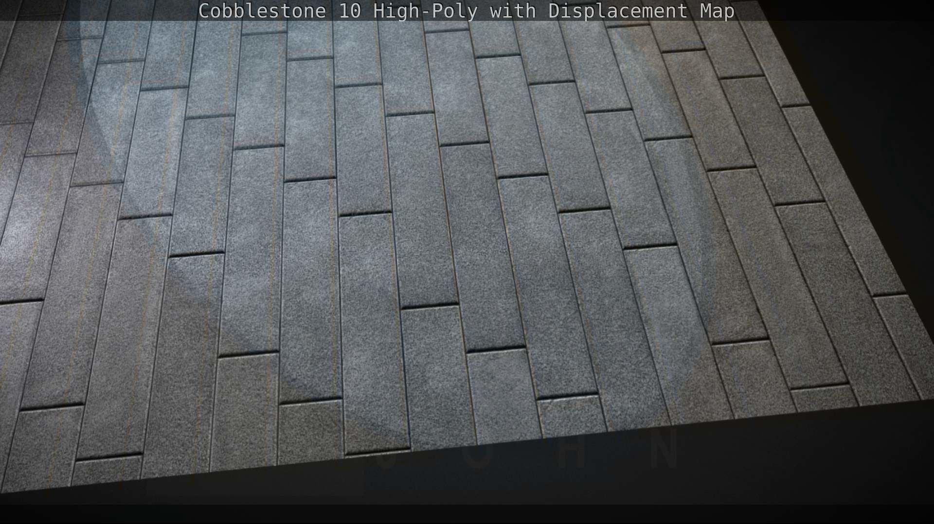 Cobblestone 10 High-Poly with Displacement Map Texture_102