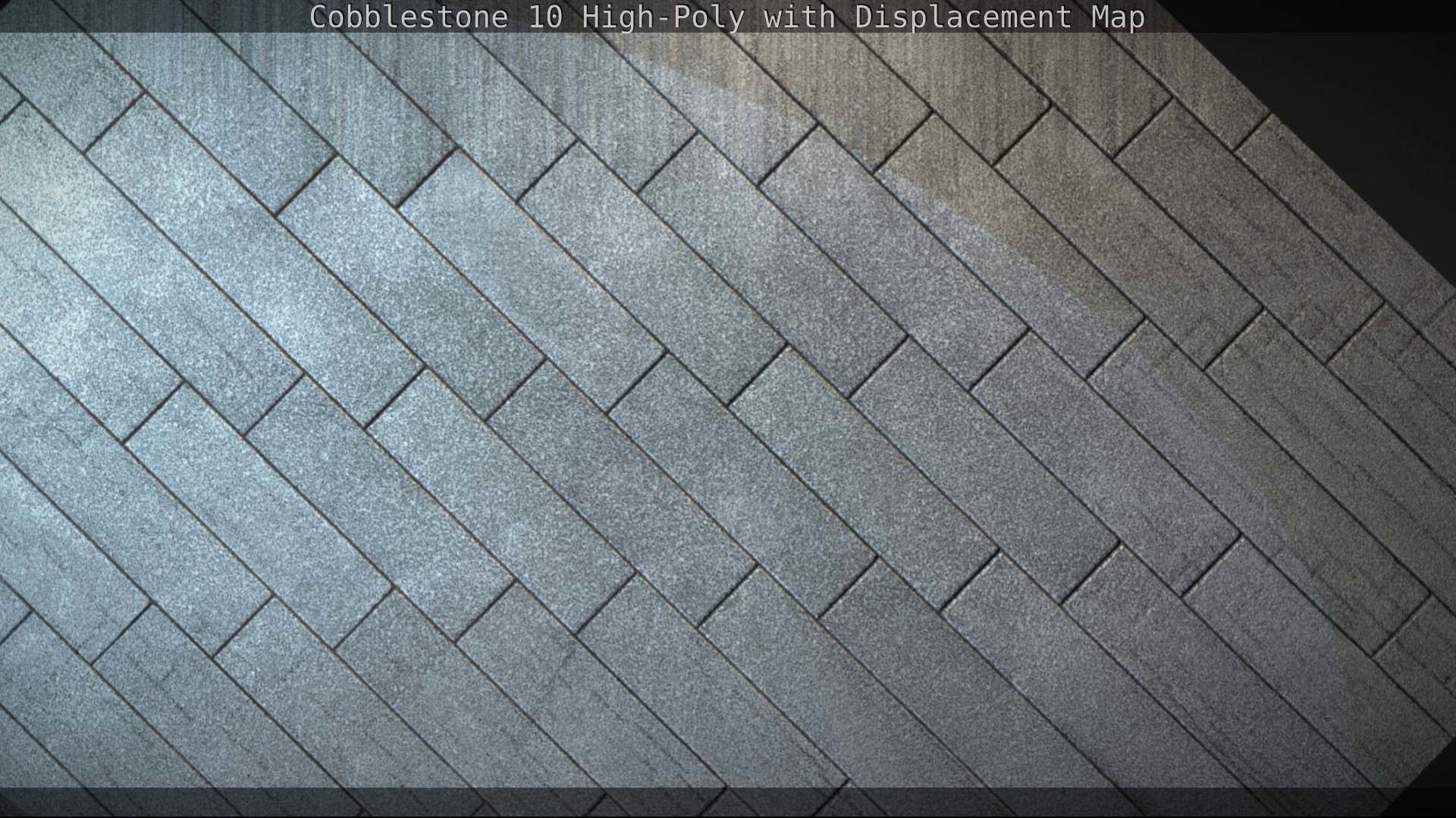 Cobblestone 10 High-Poly with Displacement Map Texture_132