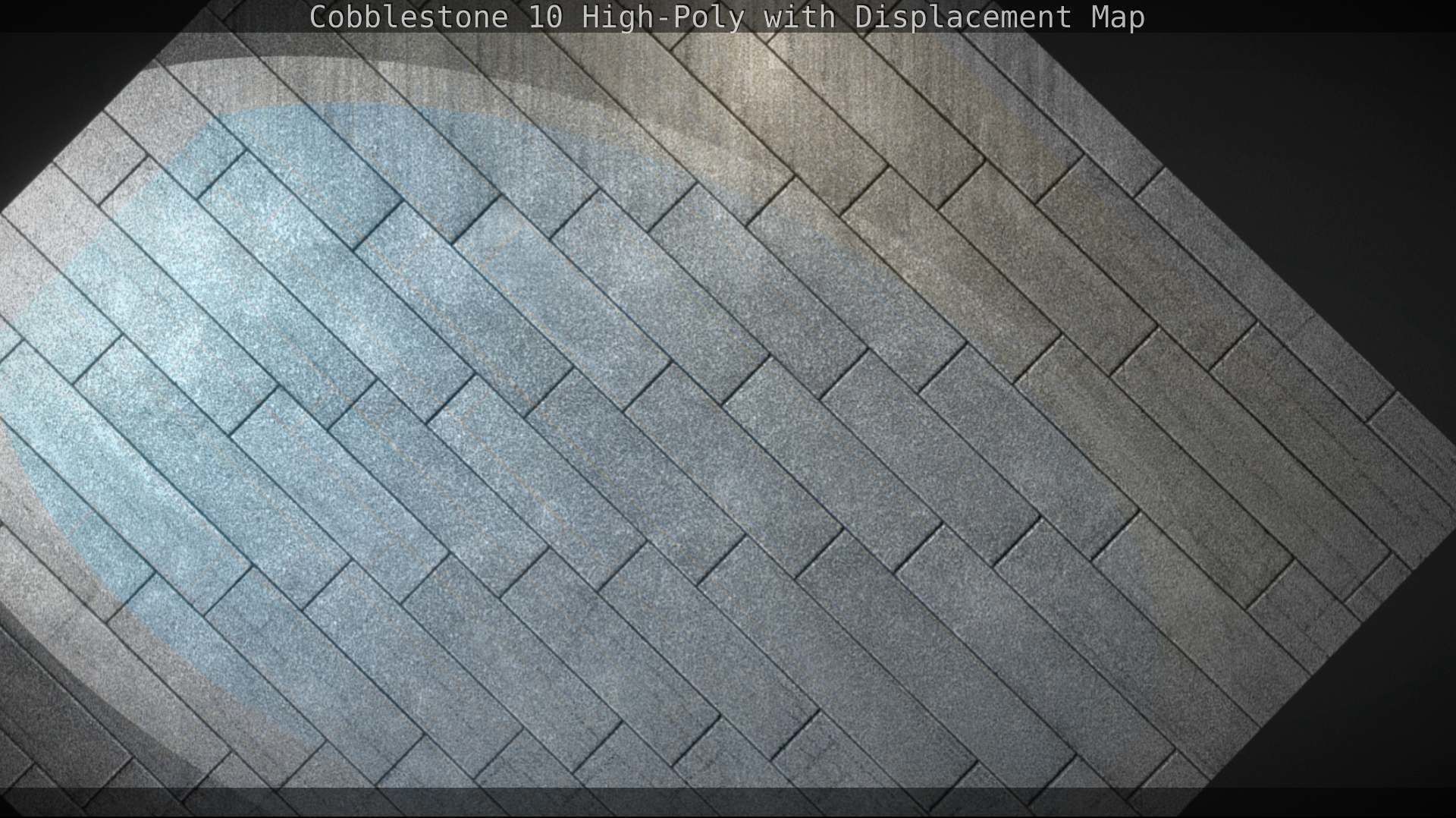 Cobblestone 10 High-Poly with Displacement Map Texture_133