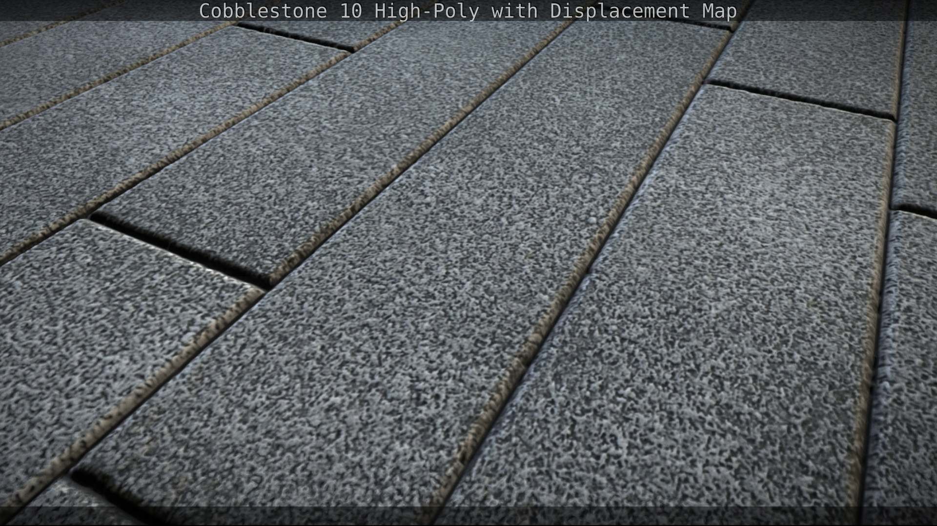 Cobblestone 10 High-Poly with Displacement Map Texture_106