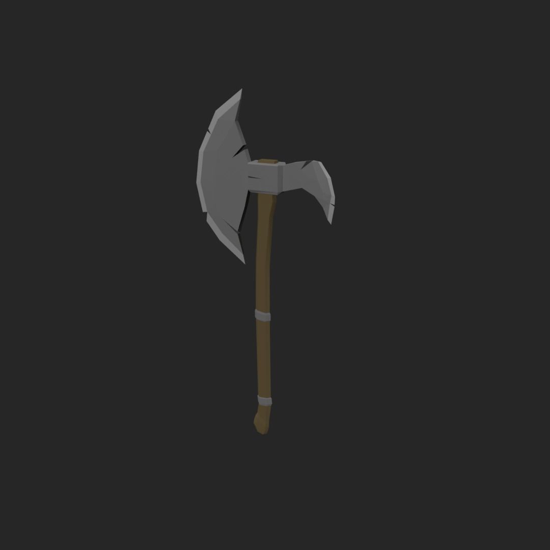 Pack sword shields LowPoly simple Low-poly 3D model_5