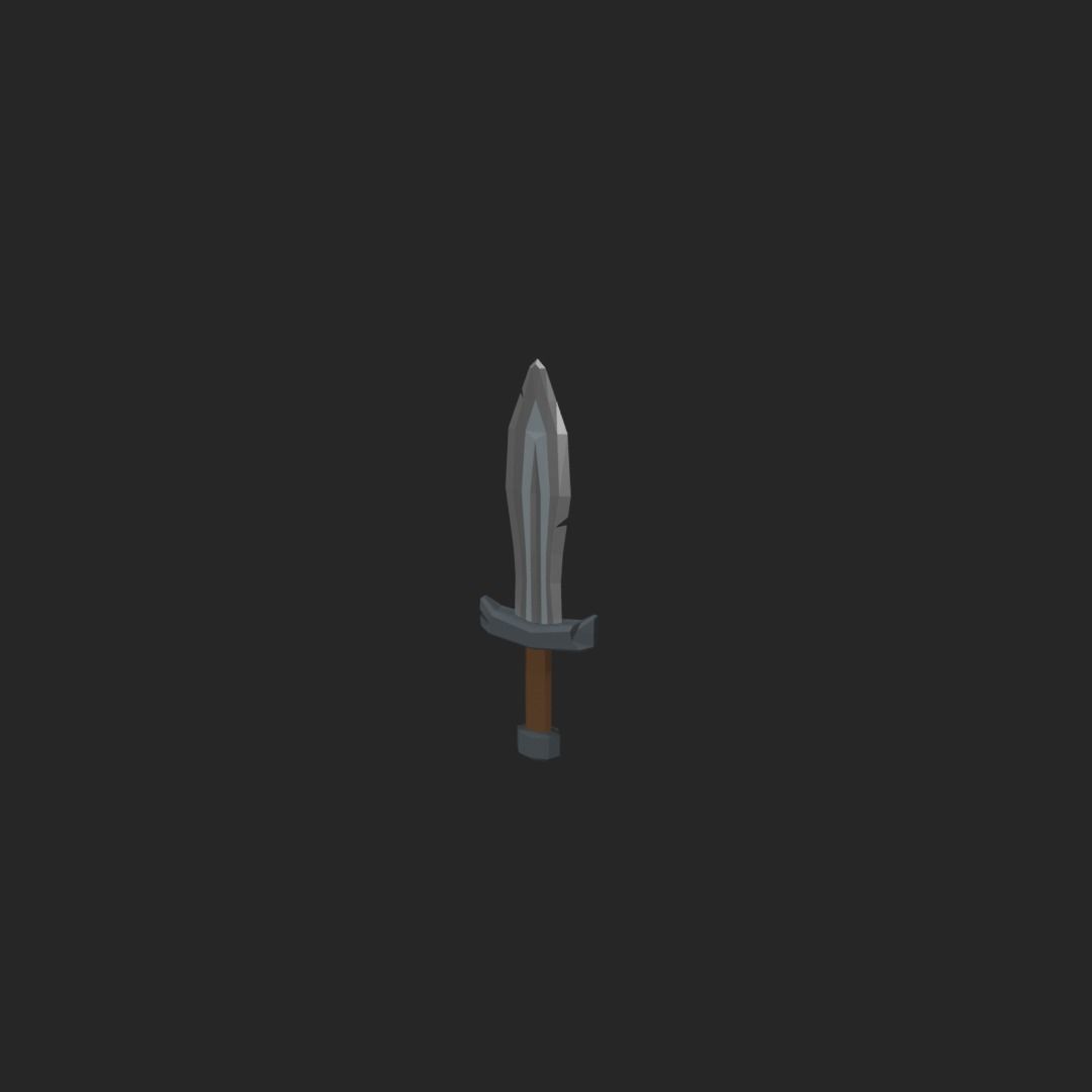 Pack sword shields LowPoly simple Low-poly 3D model_2