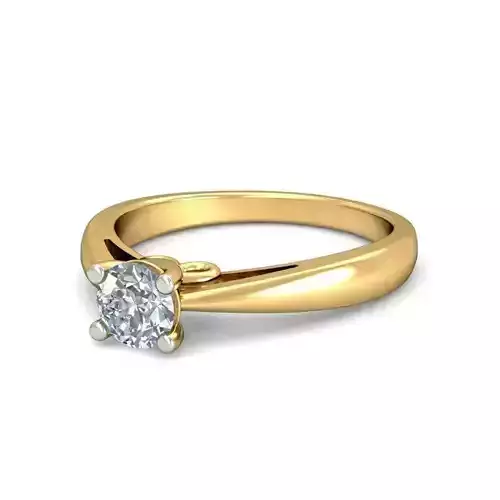 VYT-vjr-2951 Solitaire Engagement ring 3D print model