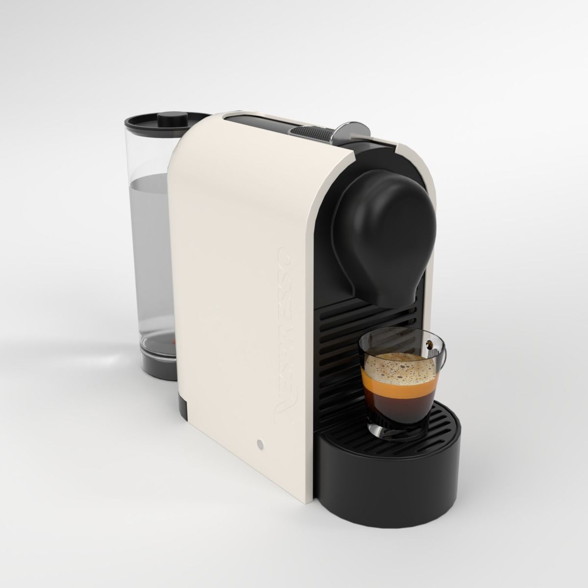 Nespresso U Cream Coffee Machine Blender Cycles 3D model_2