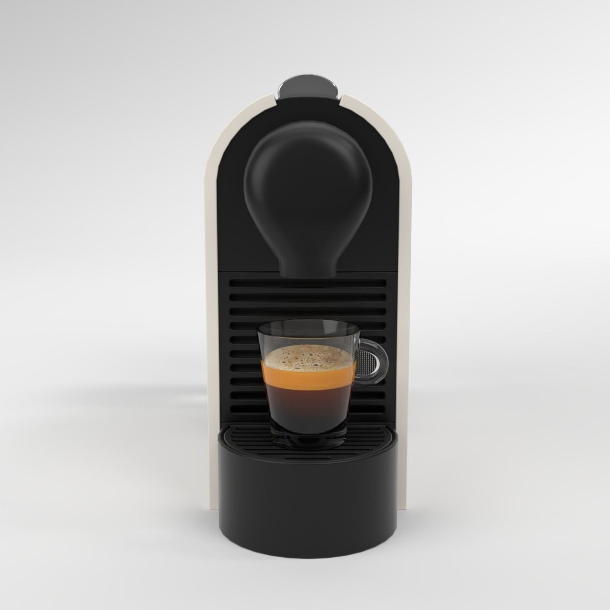 Nespresso U Cream Coffee Machine Blender Cycles 3D model_1