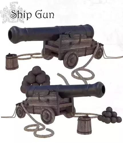 Ship Gun 3D model