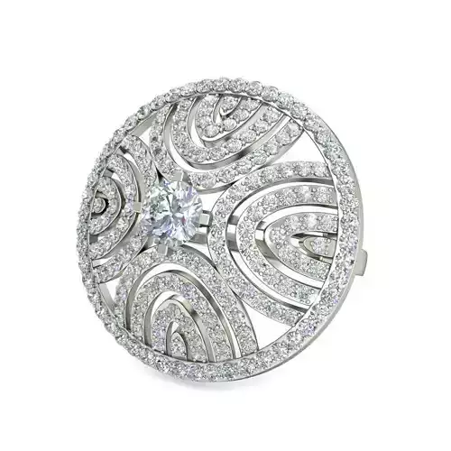 VYT-vjr-03 Solitaire Engagement ring 3D print model