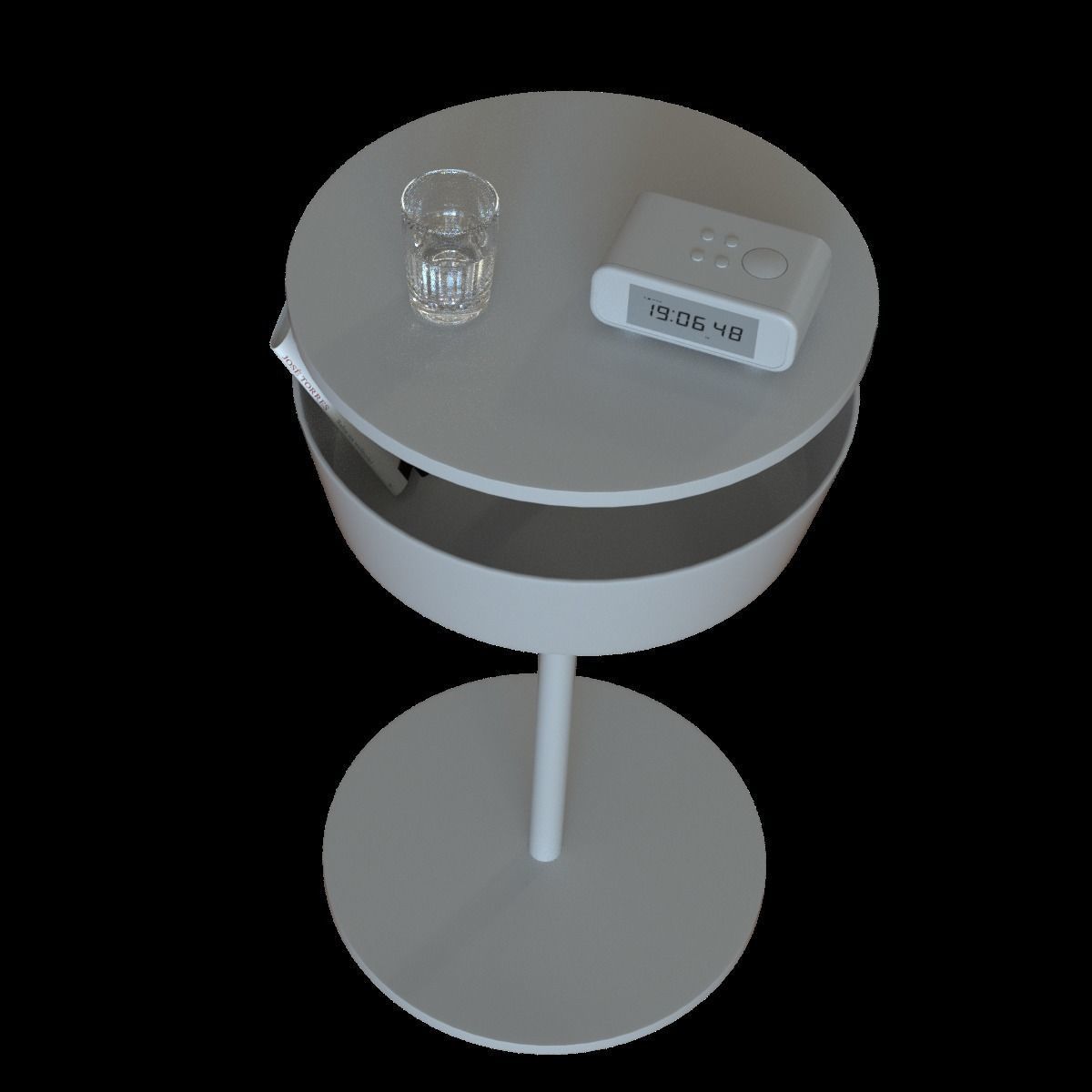 lierskogen bedside table 3D model_2