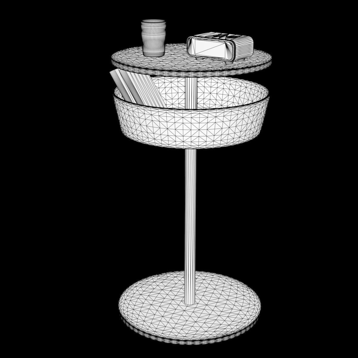 lierskogen bedside table 3D model_1