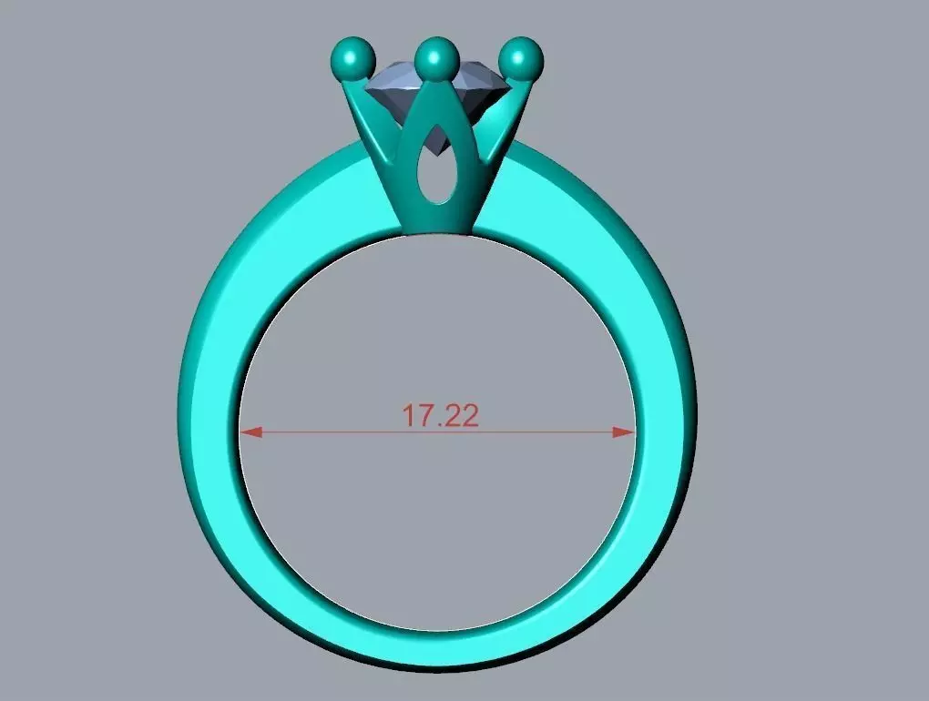 ENGAGEMENT RING STL AND 3DM FILE FOR DOWNLOAD AND PRINT - CA1 3D print model_0