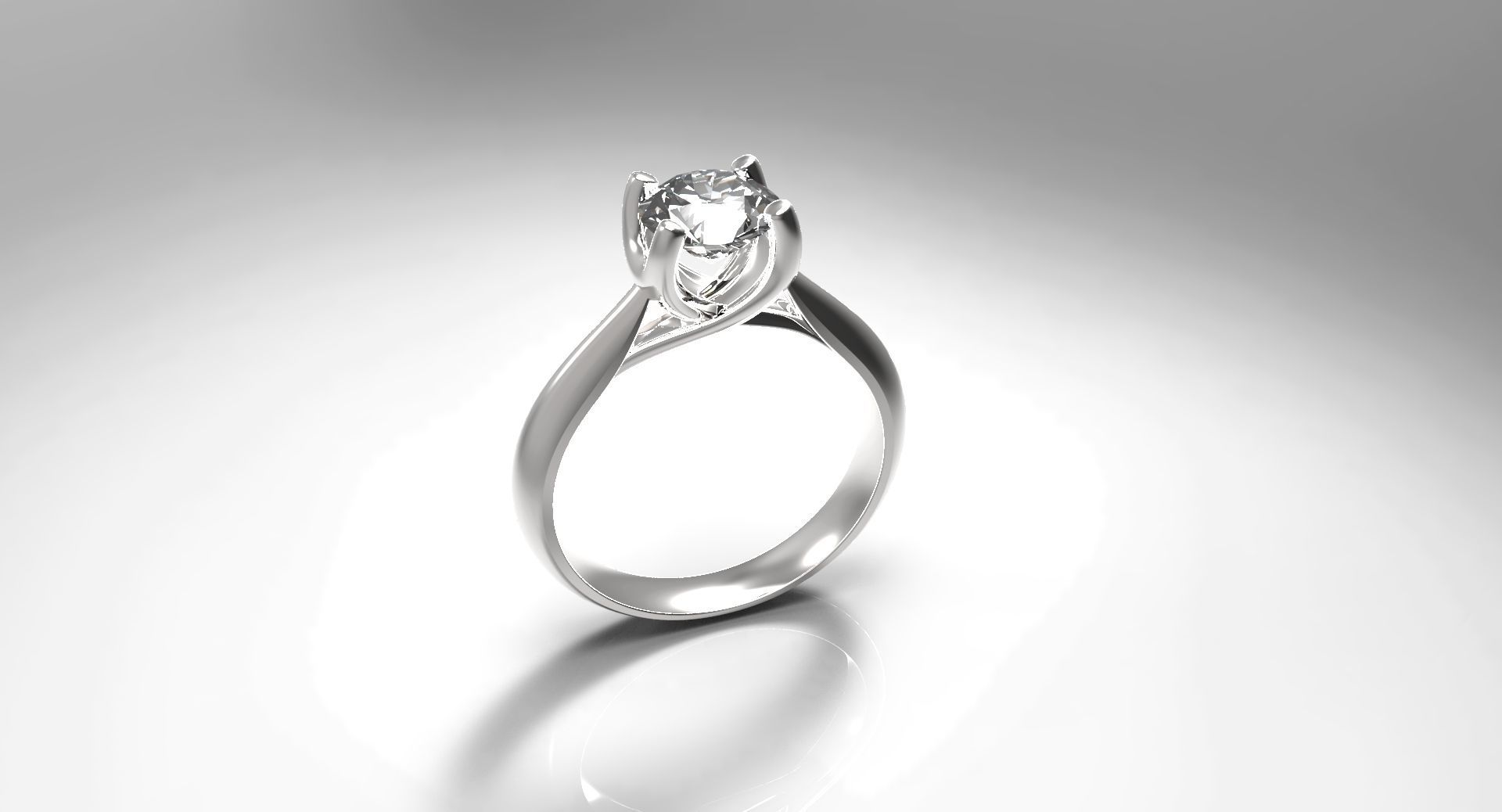 ENGAGEMENT RING STL AND 3DM FILE FOR DOWNLOAD AND PRINT - CA4 3D print model_10