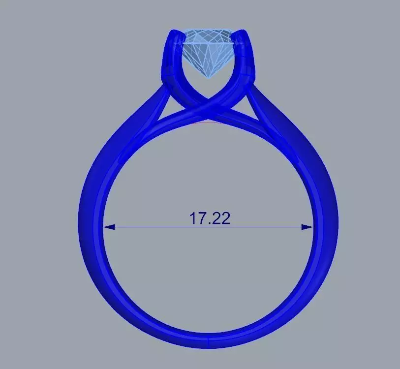 ENGAGEMENT RING STL AND 3DM FILE FOR DOWNLOAD AND PRINT - CA4 3D print model_0