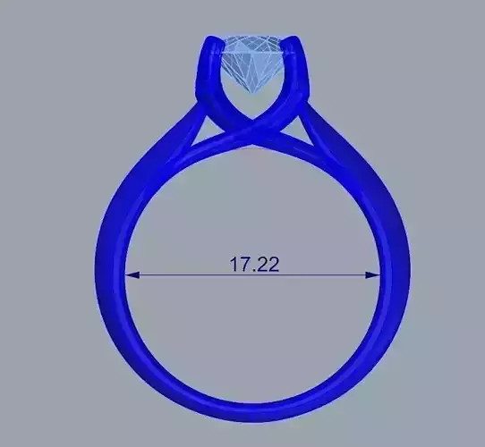 ENGAGEMENT RING STL AND 3DM FILE FOR DOWNLOAD AND PRINT - CA4 3D print model