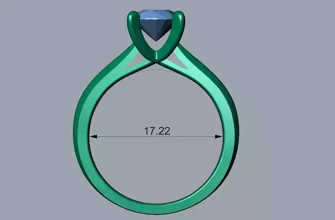 ENGAGEMENT RING STL AND 3DM FILE FOR DOWNLOAD AND PRINT - CA5 3D print model