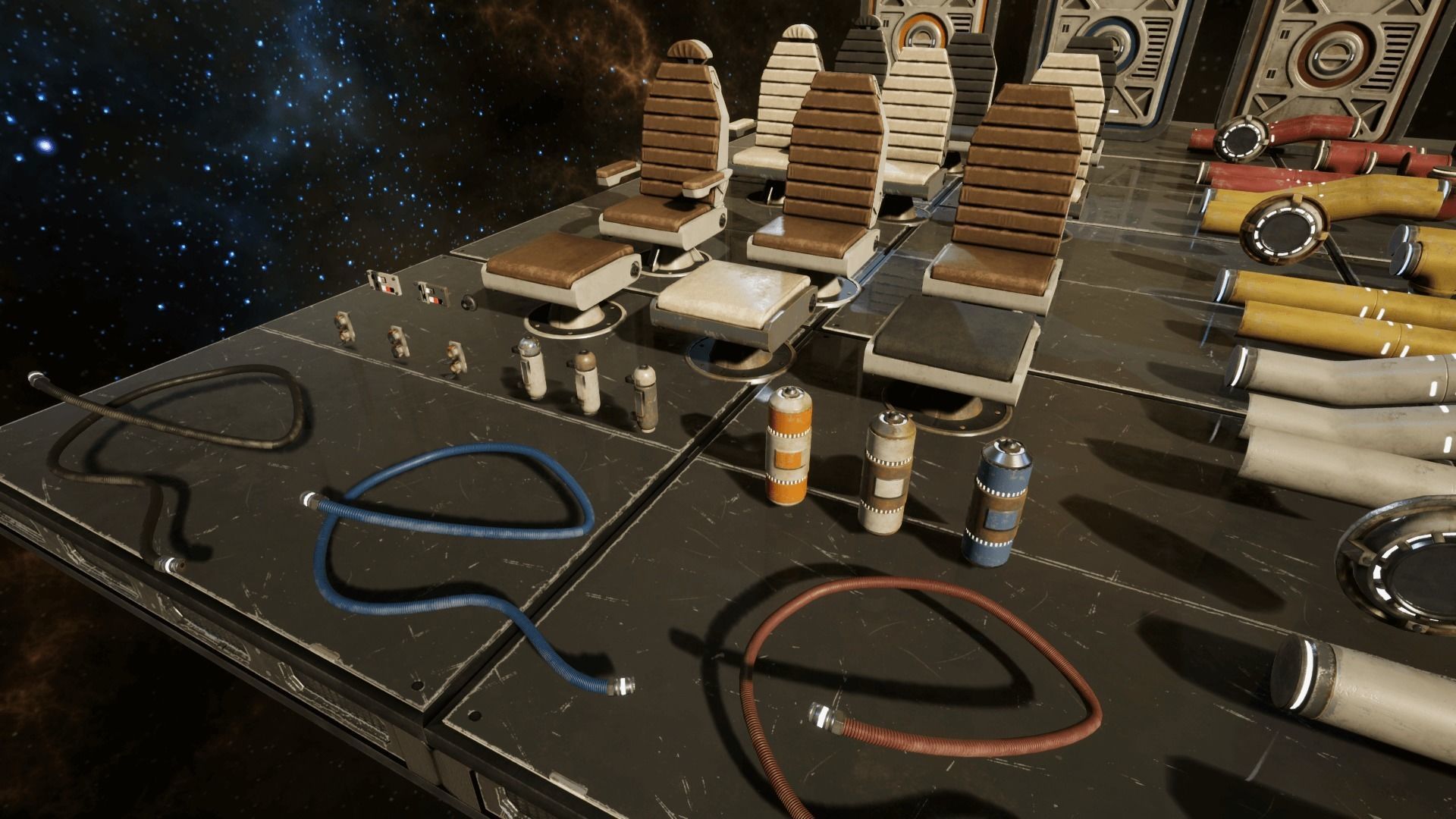 Sci Fi Interior Prop Pack 1 Low-poly 3D model_6