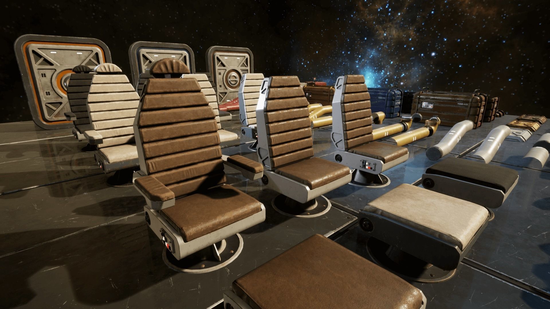 Sci Fi Interior Prop Pack 1 Low-poly 3D model_3