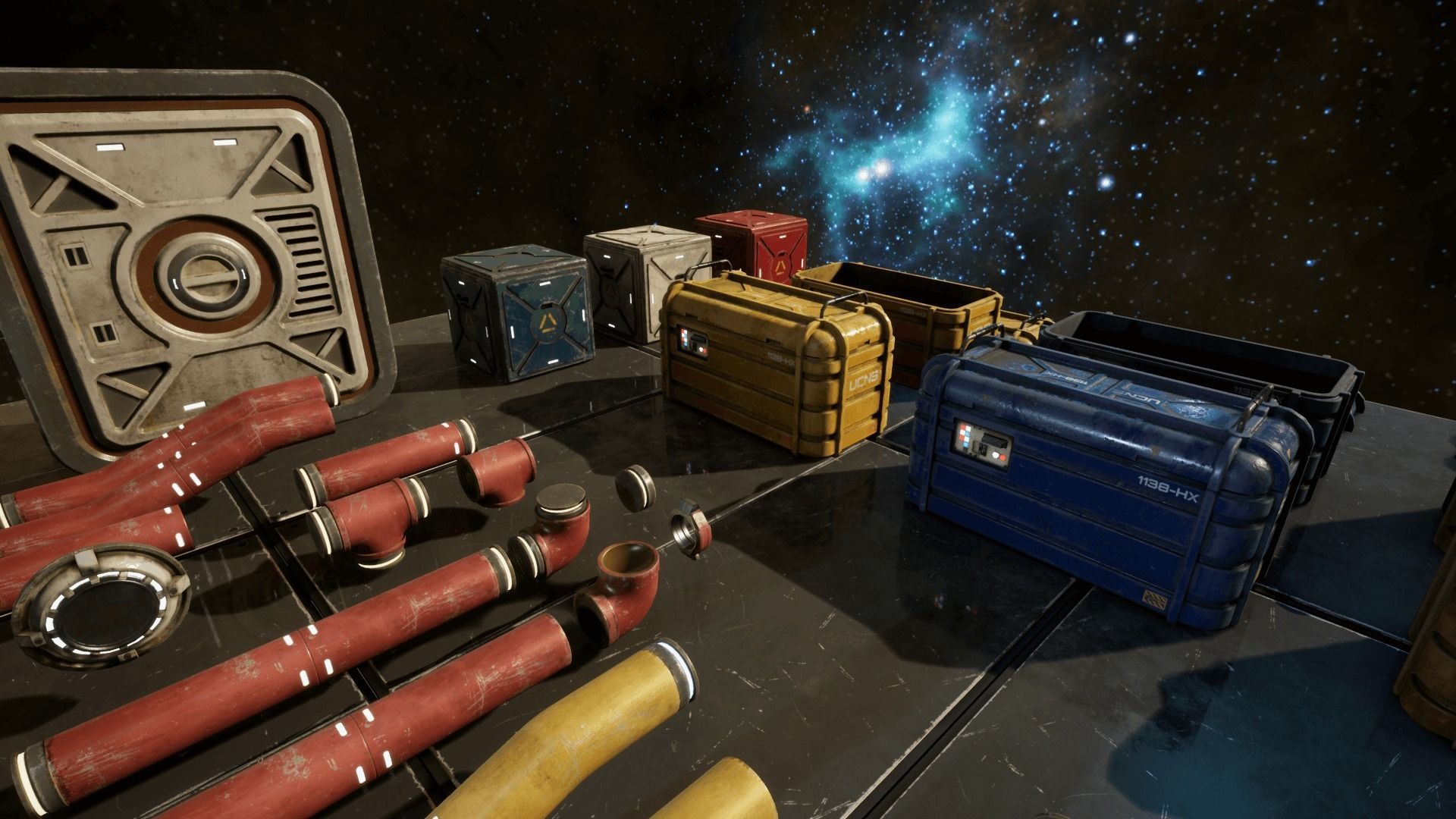 Sci Fi Interior Prop Pack 1 Low-poly 3D model_5