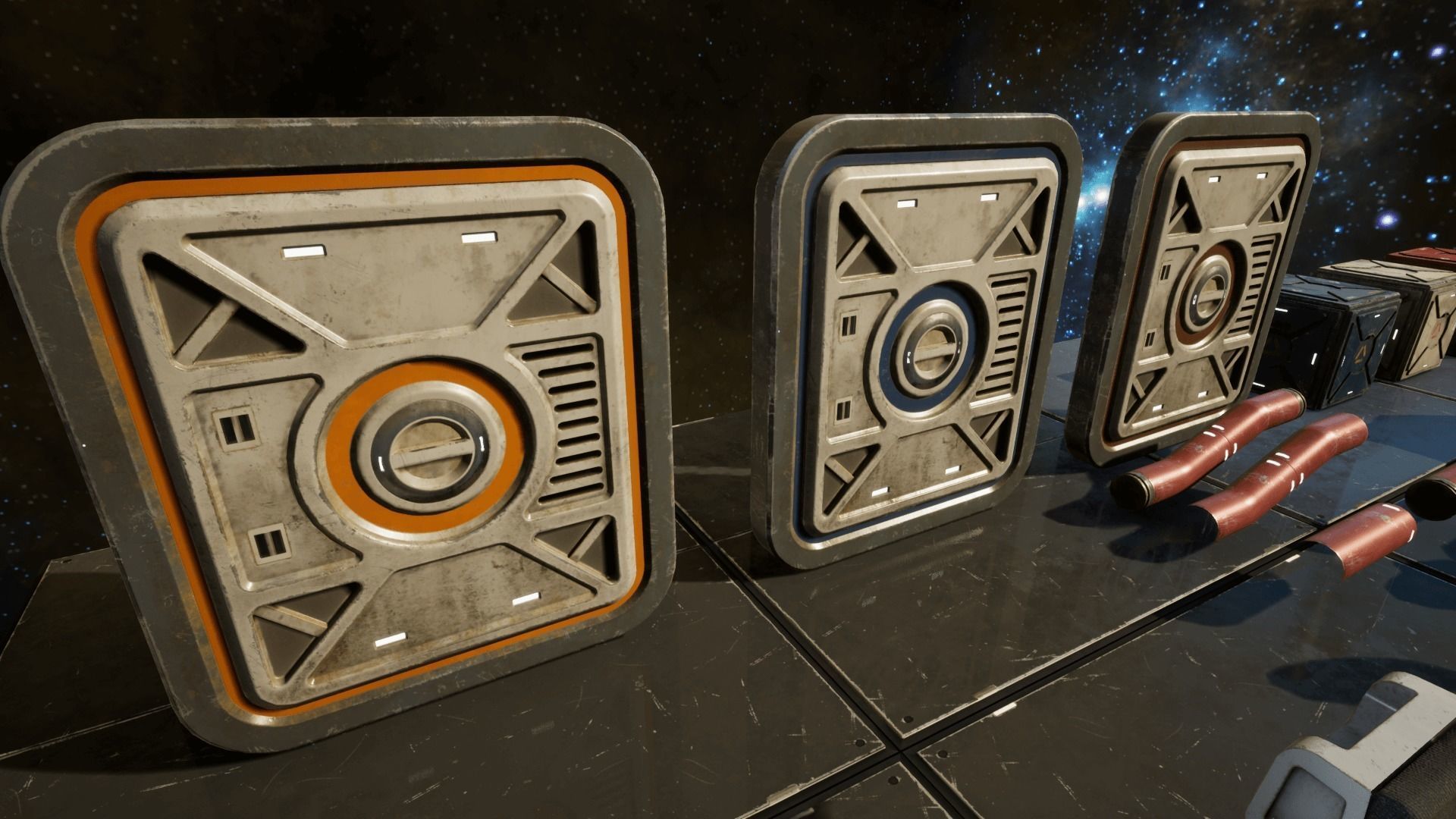 Sci Fi Interior Prop Pack 1 Low-poly 3D model_4