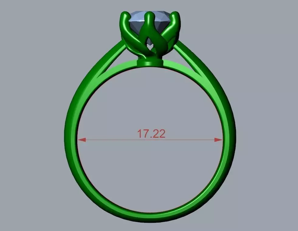 ENGAGEMENT RING STL AND 3DM FILE FOR DOWNLOAD AND PRINT - CA8 3D print model_0