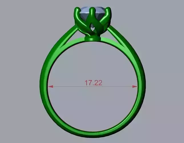 ENGAGEMENT RING STL AND 3DM FILE FOR DOWNLOAD AND PRINT - CA8 3D print model