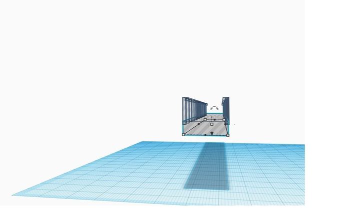 HO Scale model train Straight Bridge 3D print model