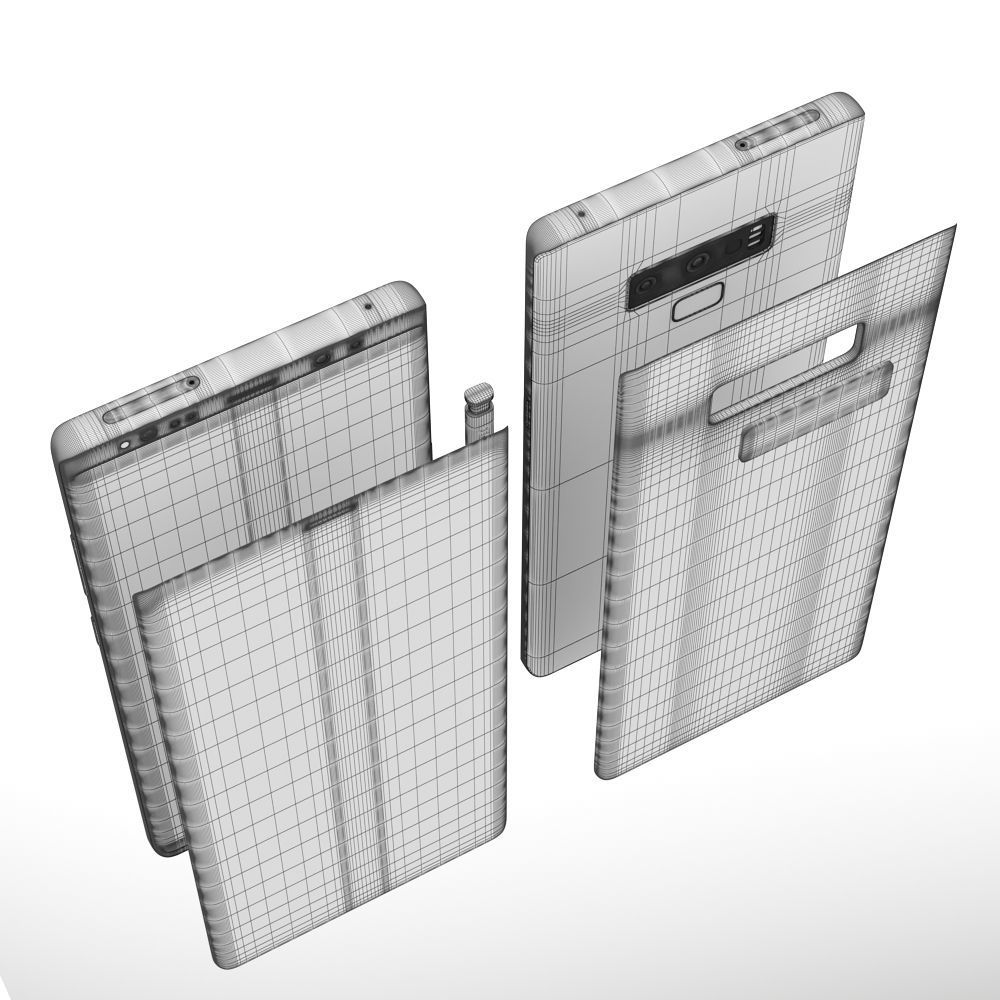 Samsung Galaxy Note 9 Black 3D model_15
