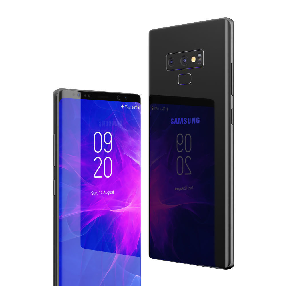 Samsung Galaxy Note 9 Black 3D model_8