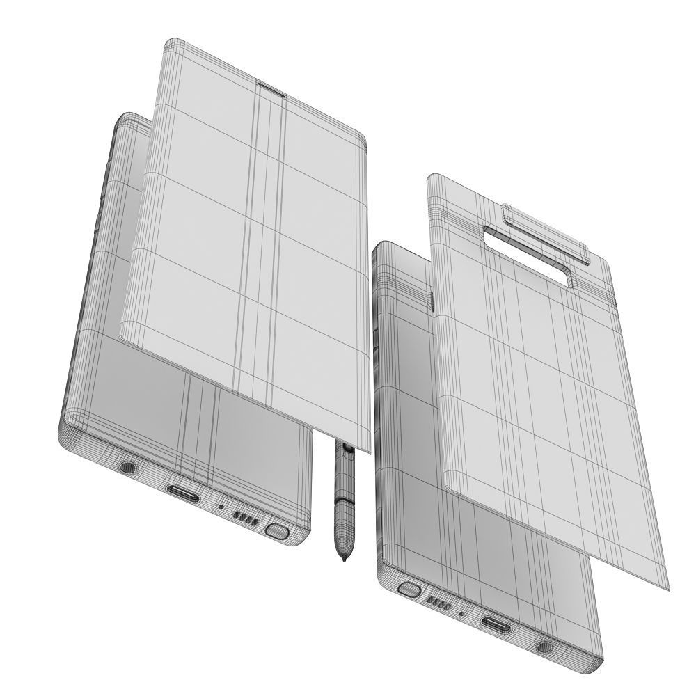 Samsung Galaxy Note 9 Black 3D model_13