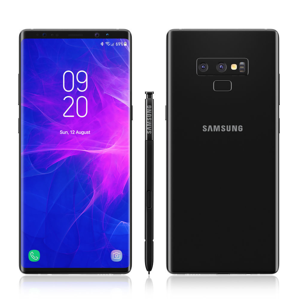 Samsung Galaxy Note 9 Black 3D model_4