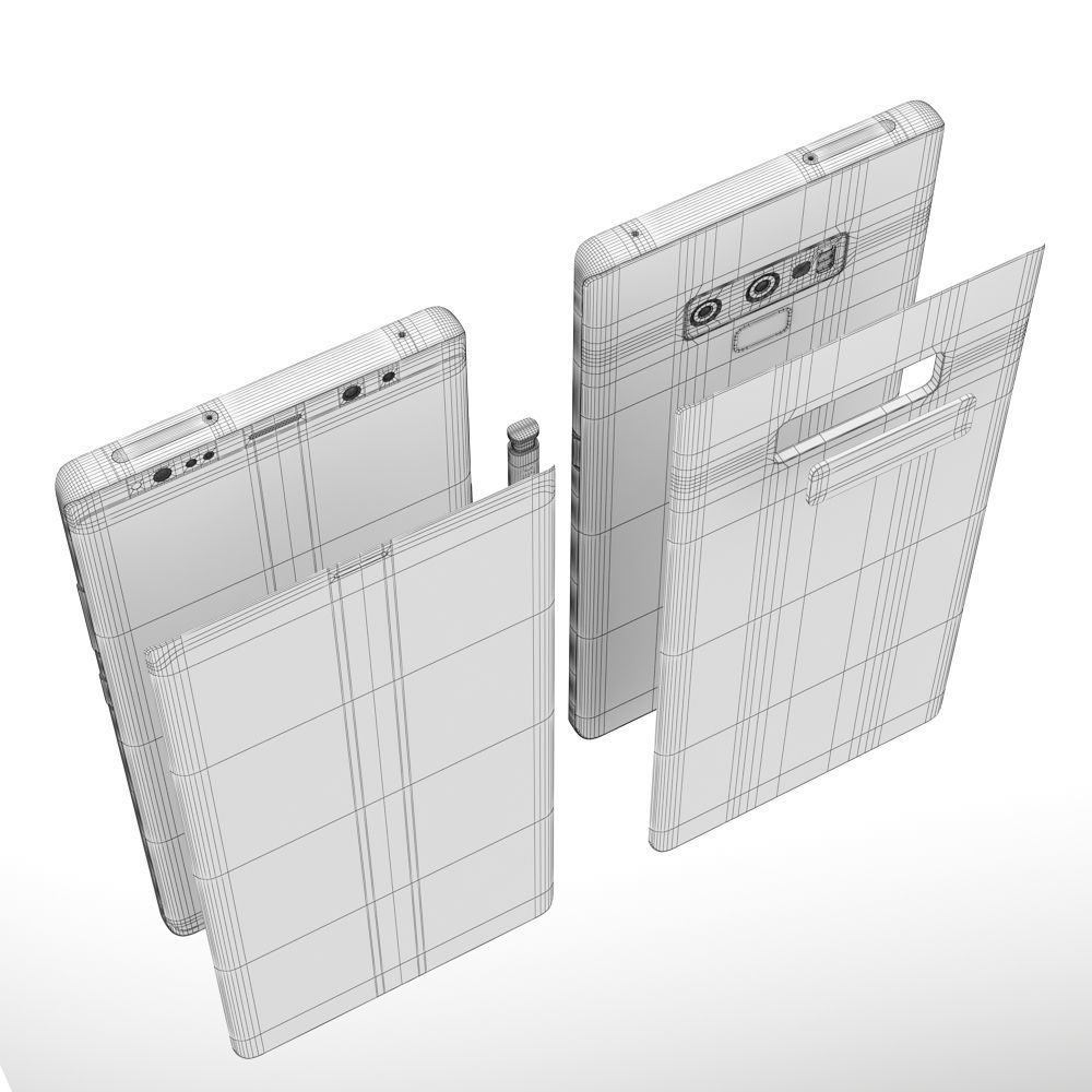 Samsung Galaxy Note 9 Black 3D model_12