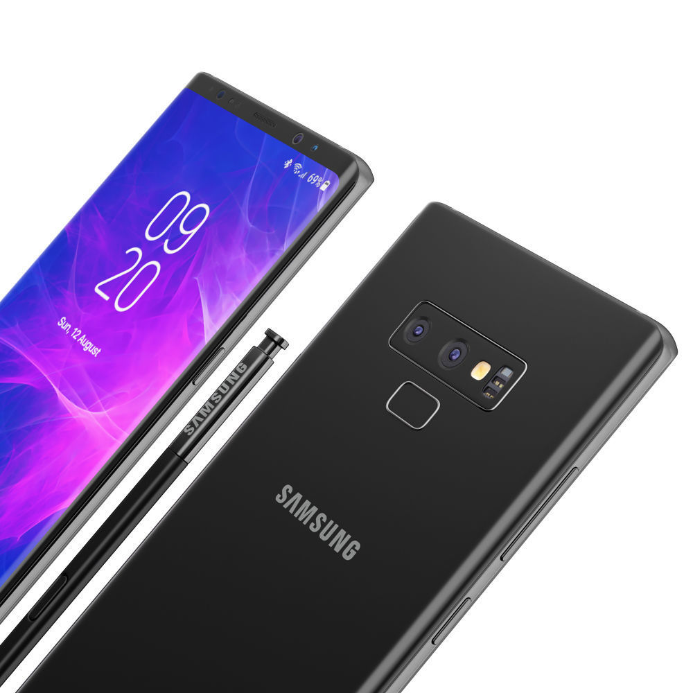 Samsung Galaxy Note 9 Black 3D model_5