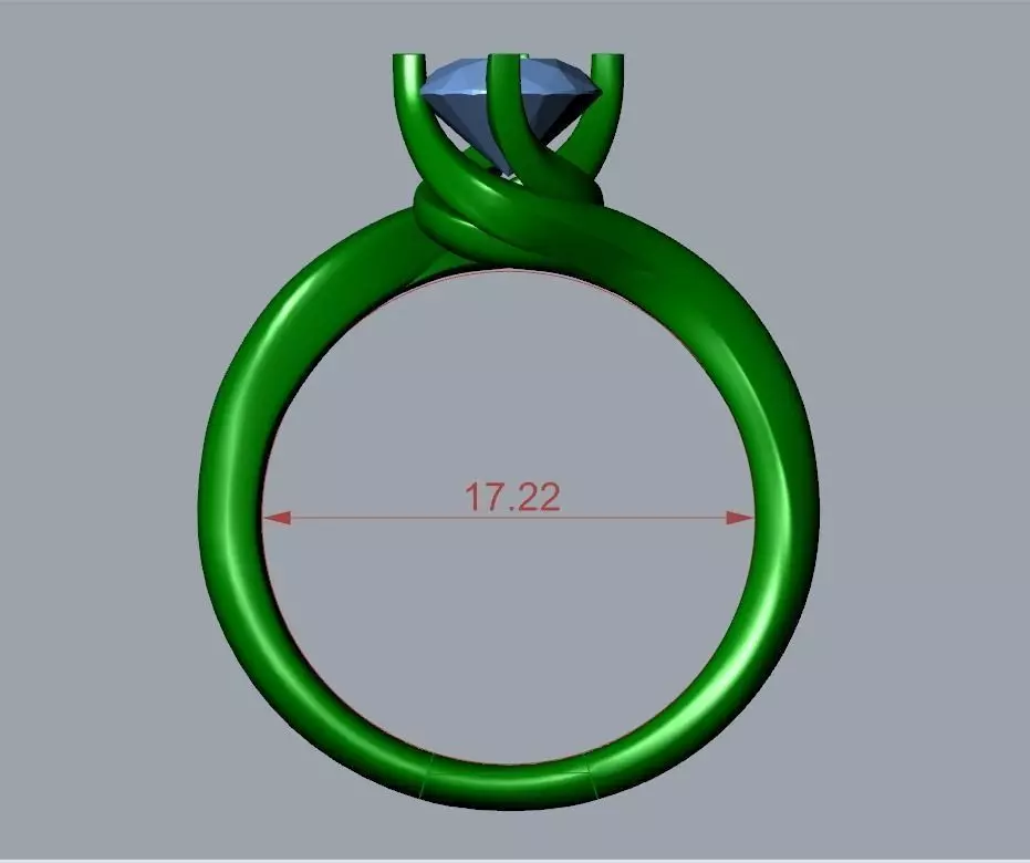 ENGAGEMENT RING STL AND 3DM FILE FOR DOWNLOAD AND PRINT - CA9 3D print model_0