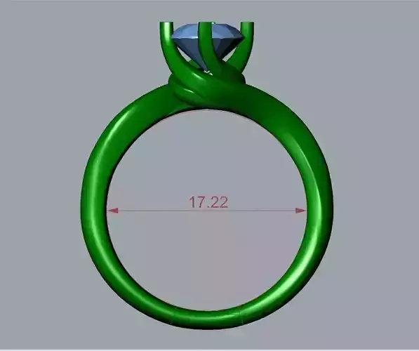 ENGAGEMENT RING STL AND 3DM FILE FOR DOWNLOAD AND PRINT - CA9 3D print model