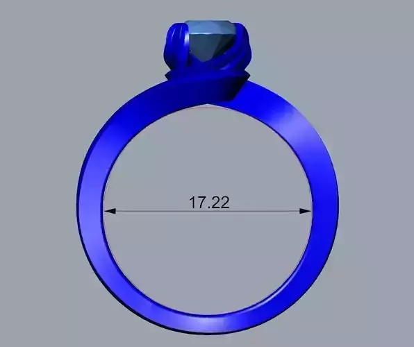 ENGAGEMENT RING STL AND 3DM FILE FOR DOWNLOAD AND PRINT - CA10