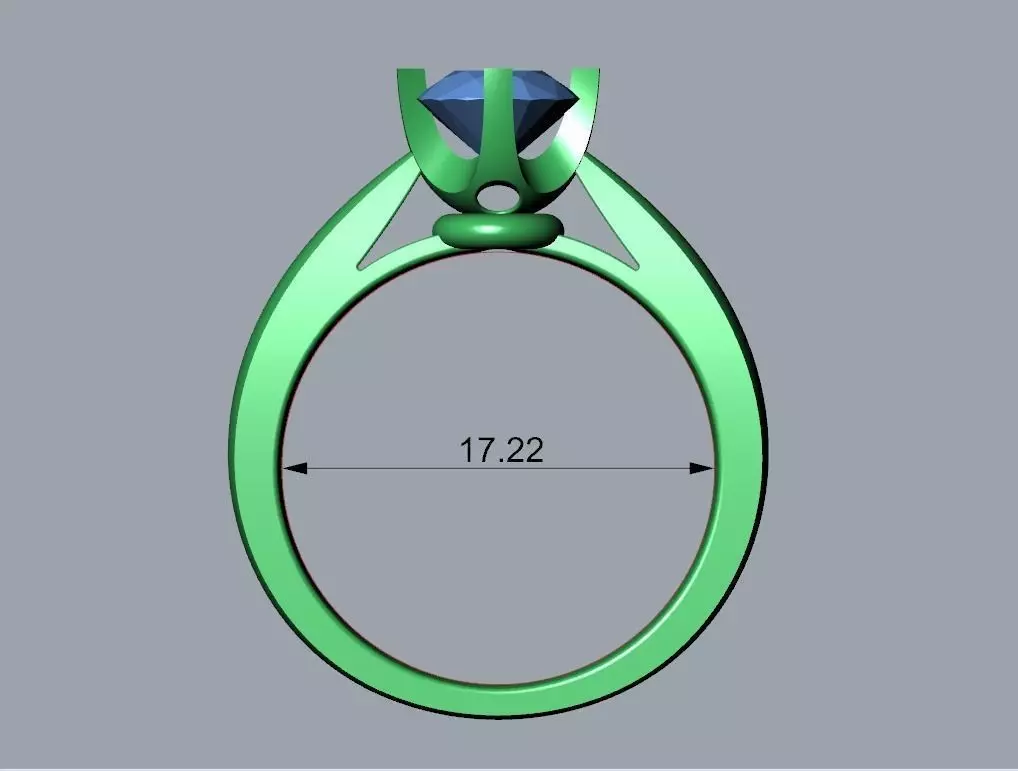 ENGAGEMENT RING STL AND 3DM FILE FOR DOWNLOAD AND PRINT - CA11 3D print model_0