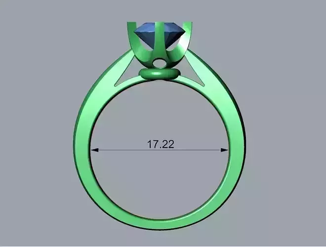 ENGAGEMENT RING STL AND 3DM FILE FOR DOWNLOAD AND PRINT - CA11 3D print model