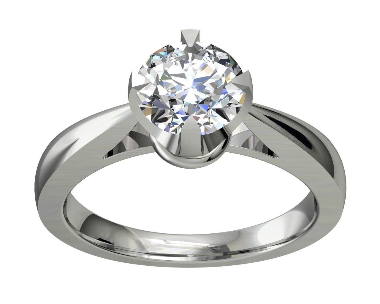 ENGAGEMENT RING STL AND 3DM FILE FOR DOWNLOAD AND PRINT - CA11 3D print model_6