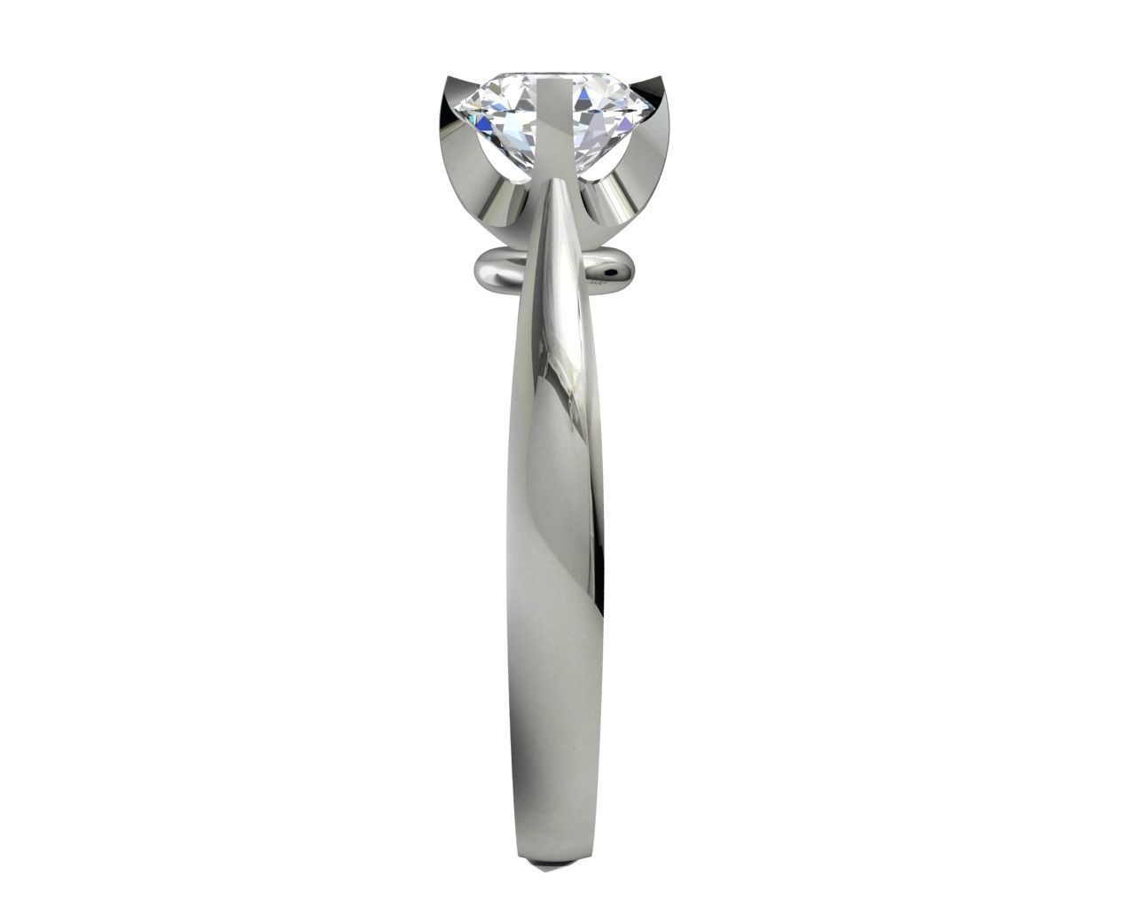 ENGAGEMENT RING STL AND 3DM FILE FOR DOWNLOAD AND PRINT - CA11 3D print model_5