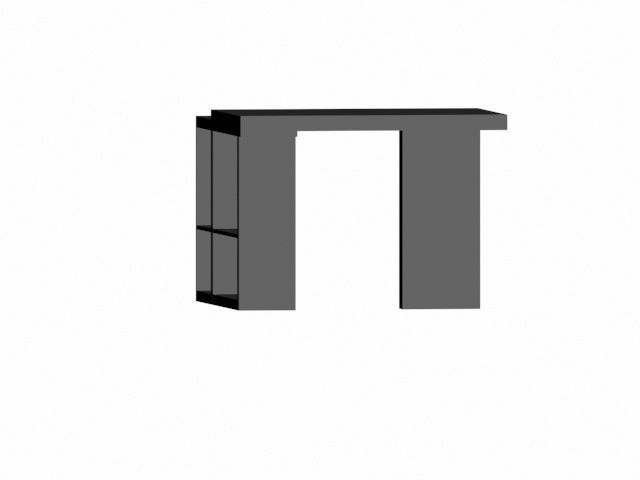 Corner Desk Free 3D model_4