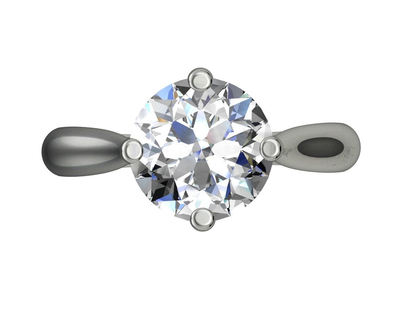 ENGAGEMENT RING STL AND 3DM FILE FOR DOWNLOAD AND PRINT - CA13 3D print model_2