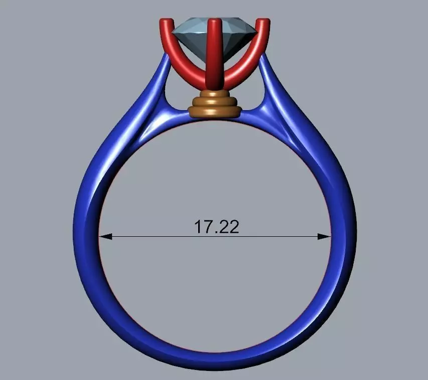 ENGAGEMENT RING STL AND 3DM FILE FOR DOWNLOAD AND PRINT - CA13 3D print model_0