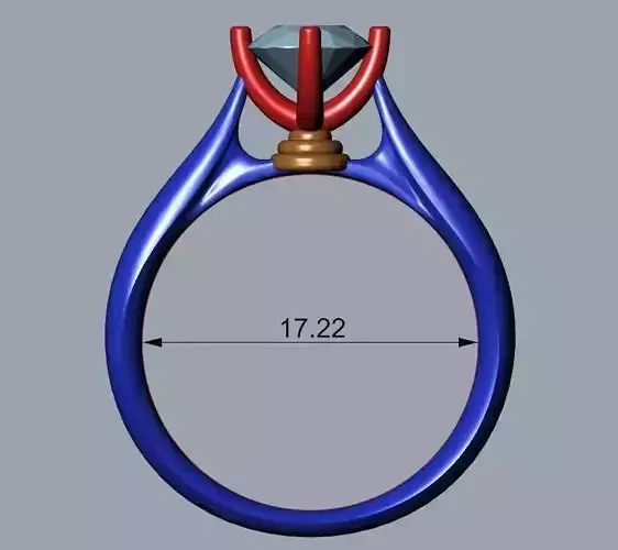 ENGAGEMENT RING STL AND 3DM FILE FOR DOWNLOAD AND PRINT - CA13 3D print model
